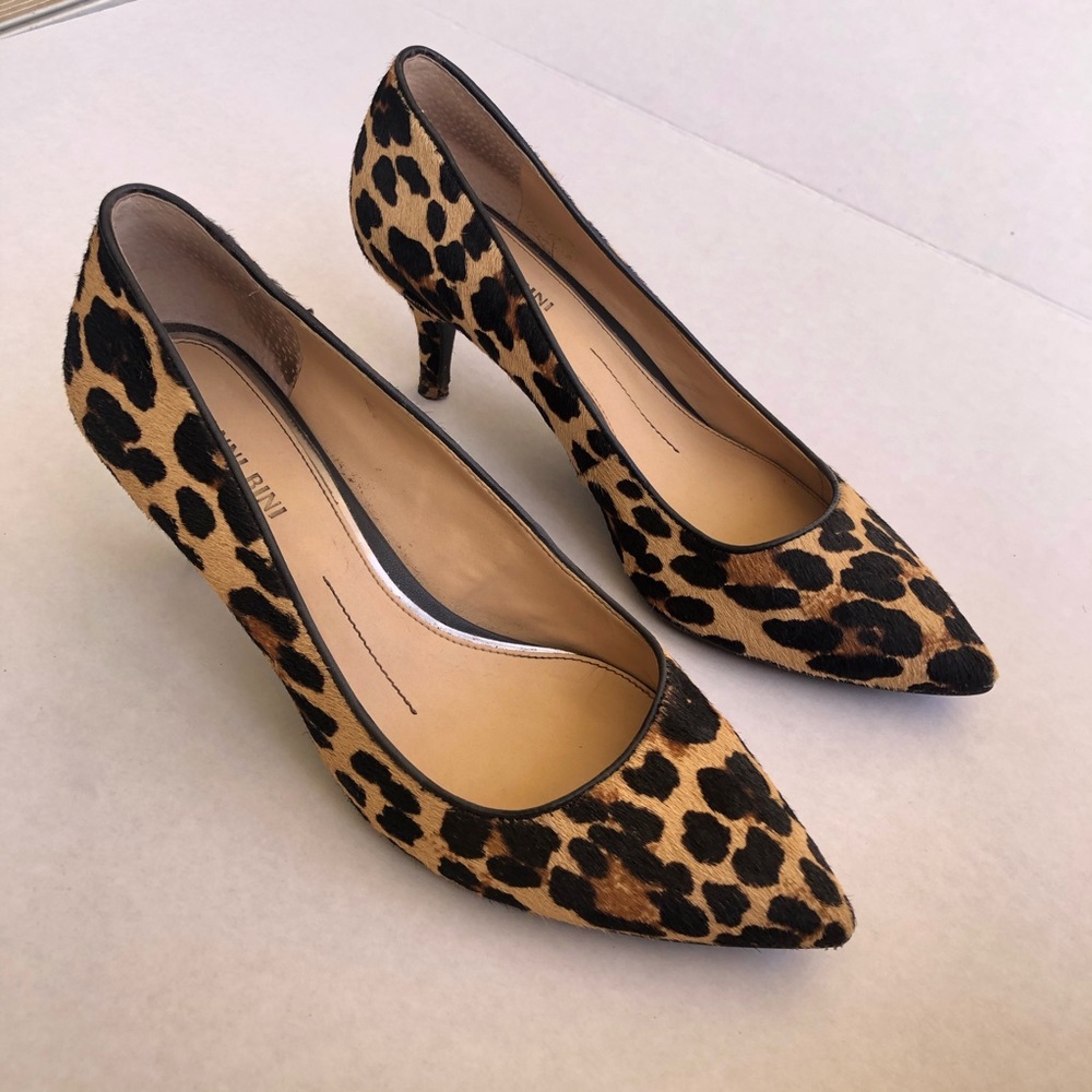 Gianni Bini Calf Skin Leopard Heels